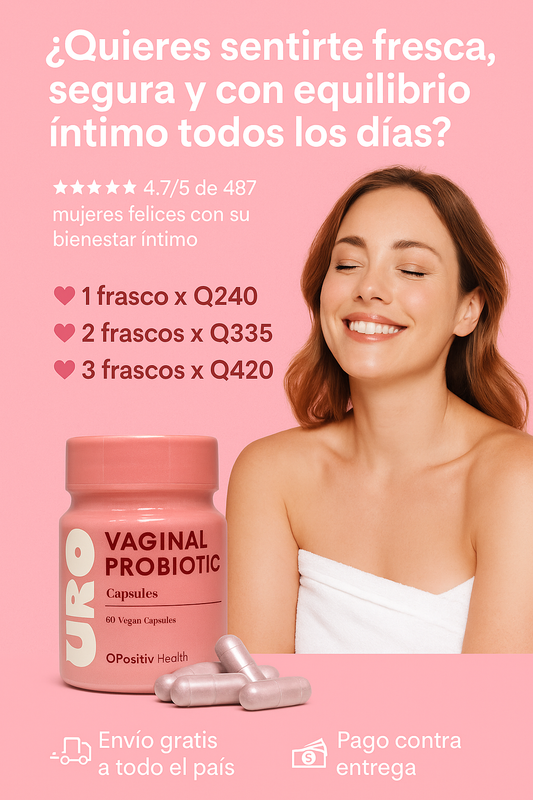 URO Probiótico Intimo Natural. Te mantiene fresca desde adentro.